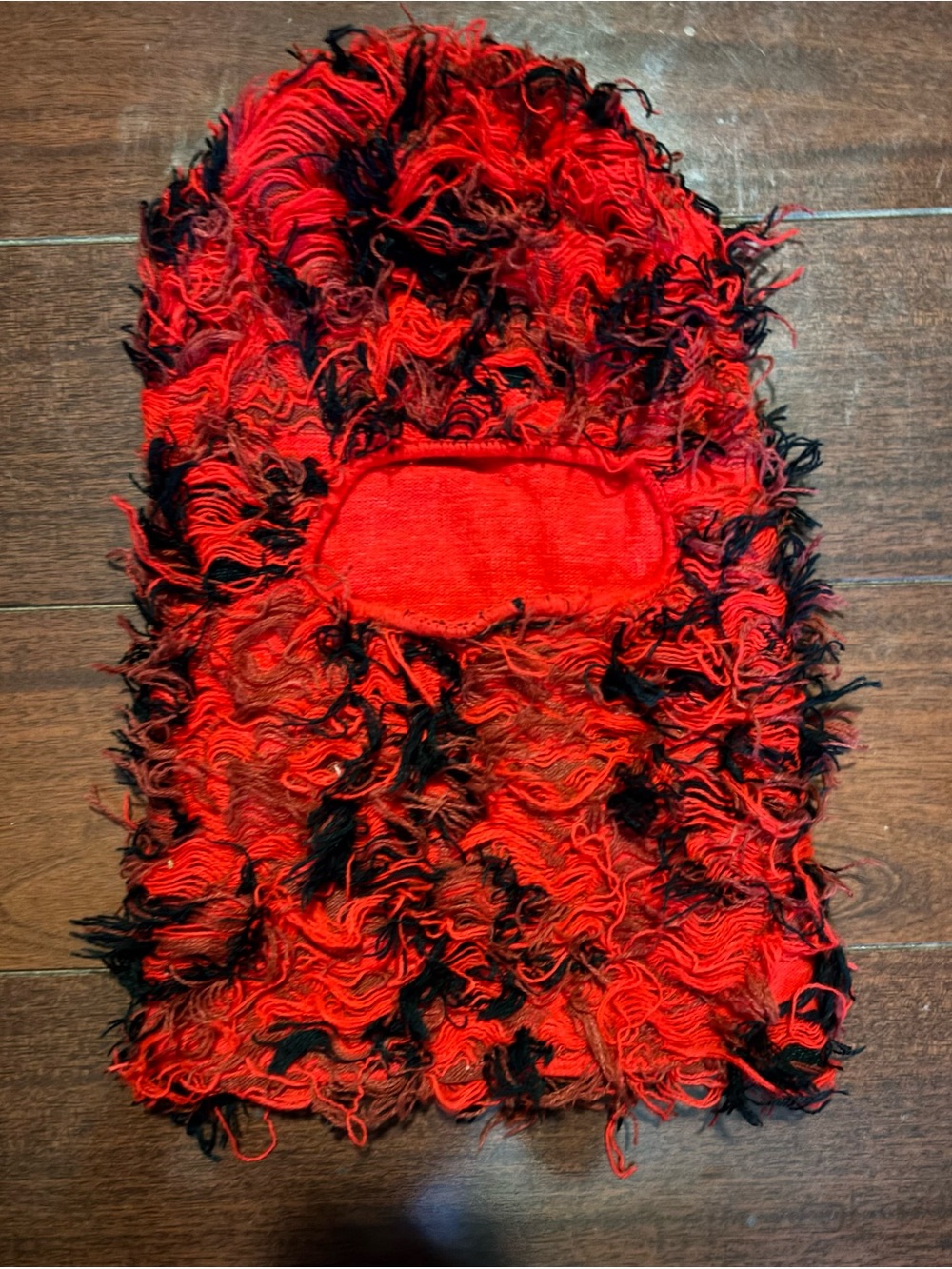 Red and Black Fringed Skirt - Women's Fashion